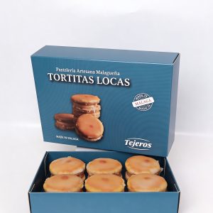 Tortitas locas estuche azul Tejeros Obrador Málaga