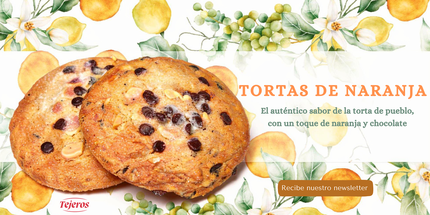 Tortas de pueblo con sabor a naranja y chocolate Tejeros Obrador Málaga